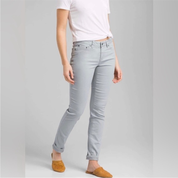 Prana Women's Skinny Jeans in Light Gray - Picture 1 of 8